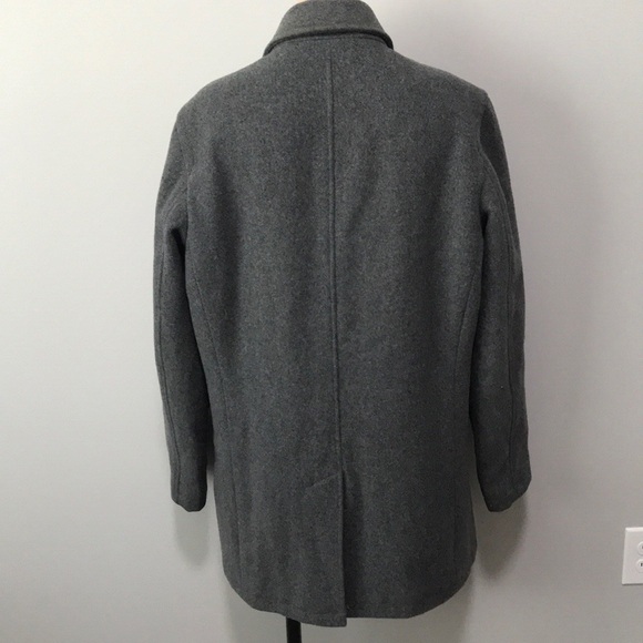J. Crew Stadium Cloth Wool Gray Coat Medium - Picture 6 of 11